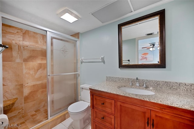 1400 Blue Point Ave Unit 202, Naples, FL 34102 - full bathroom with toilet, a stall shower, and vanity