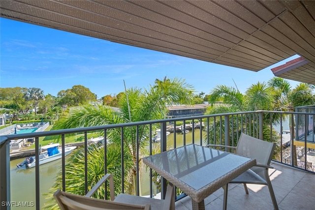 1400 Blue Point Ave Unit 202, Naples, FL 34102 - balcony with a water view