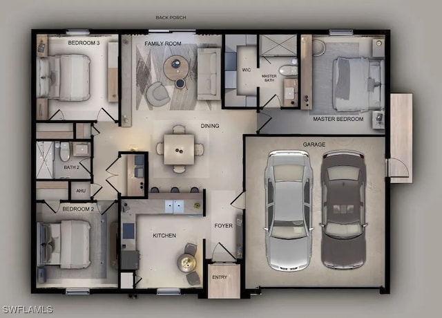 836 Clow St E, Lehigh Acres, FL 33974 - view of property floor plan