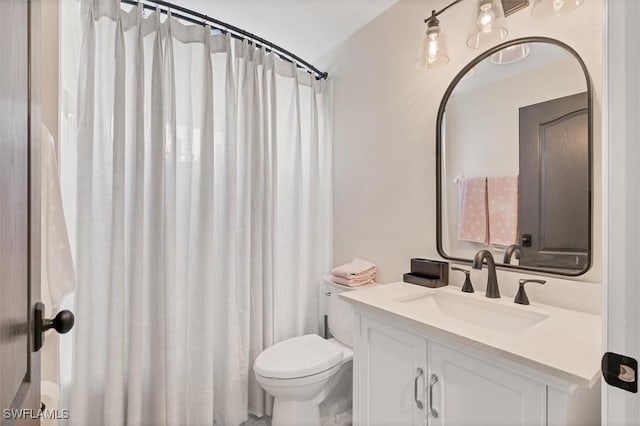 10225 Bismark Palm Way Unit 1626, Fort Myers, FL 33966 - full bathroom with toilet, vanity, and a shower with curtain