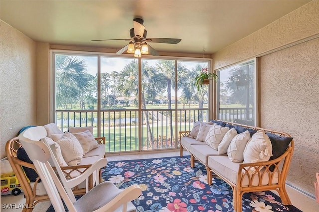 10225 Bismark Palm Way Unit 1626, Fort Myers, FL 33966 - sunroom featuring a textured wall