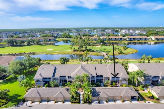 10225 Bismark Palm Way Unit 1626, Fort Myers, FL 33966 - aerial perspective of suburban area with a golf club and a nearby body of water