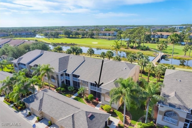 10225 Bismark Palm Way Unit 1626, Fort Myers, FL 33966 - aerial perspective of suburban area with a golf course and a nearby body of water