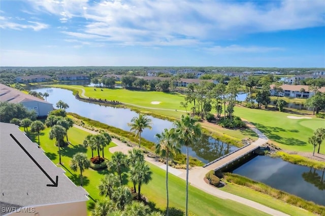 10225 Bismark Palm Way Unit 1626, Fort Myers, FL 33966 - bird's eye view of a golf course and a nearby body of water