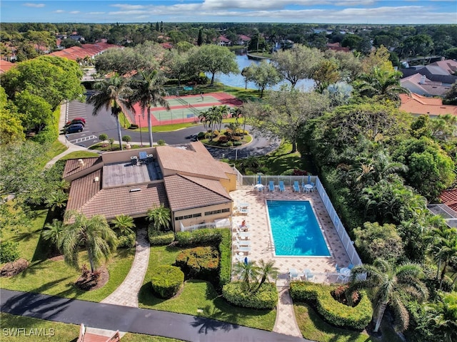 935 New Waterford Dr Unit F204, Naples, FL 34104 - drone / aerial view featuring a water view