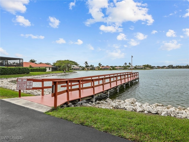 935 New Waterford Dr Unit F204, Naples, FL 34104 - view of dock with a water view
