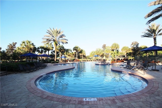 10843 Valentina Ct, Fort Myers, FL 33913 - community pool featuring a patio