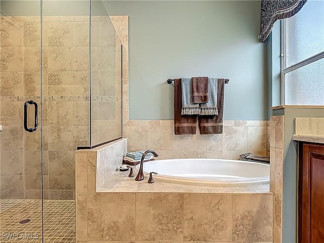 10843 Valentina Ct, Fort Myers, FL 33913 - bathroom featuring a shower stall and a garden tub