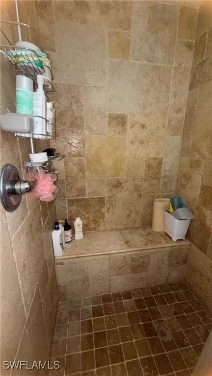 1005 E Penn Rd, Lehigh Acres, FL 33936 - bathroom featuring a tile shower