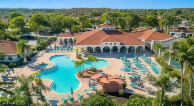 view of pool