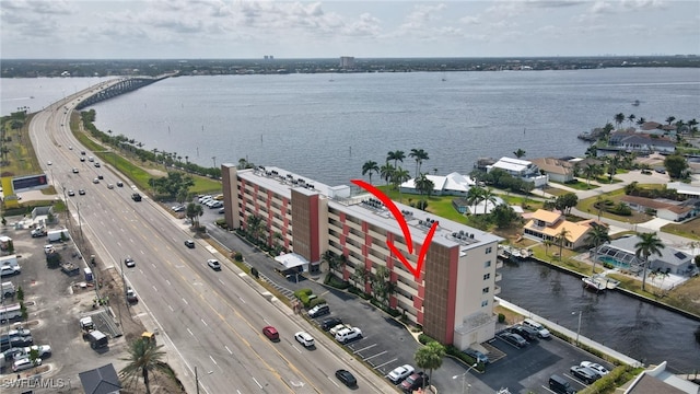 1766 Cape Coral Pkwy E Unit 310, Cape Coral, FL 33904 - bird's eye view of a main thoroughfare and a large body of water