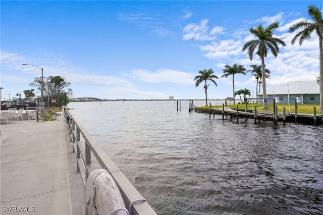 1766 Cape Coral Pkwy E Unit 310, Cape Coral, FL 33904 - dock featuring a water view