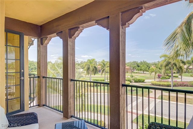 view of balcony