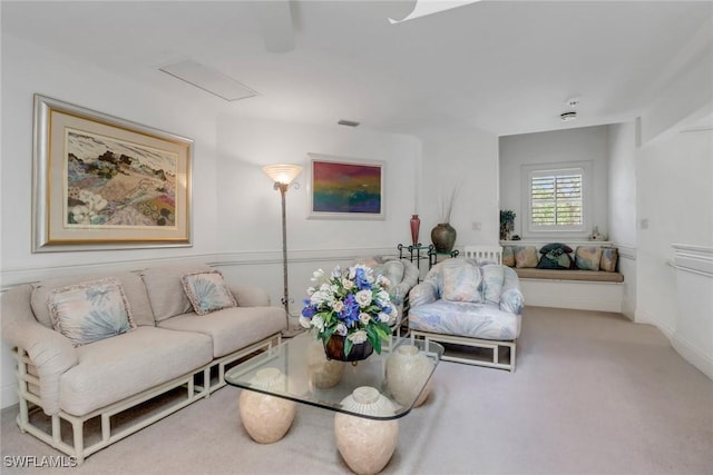 13488 Rosewood Ln, Naples, FL 34119 - living area featuring carpet