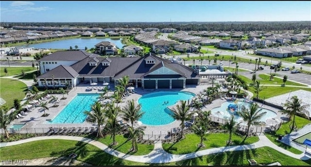 13868 Pine Lodge Ln, Fort Myers, FL 33913 - community pool featuring a residential view and a water view