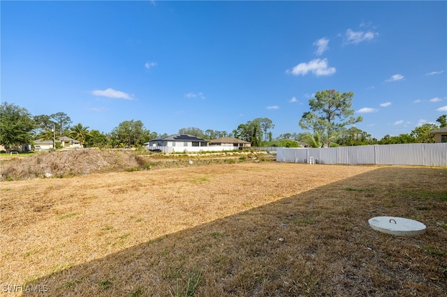 1043 Albert Ave, Lehigh Acres, FL 33971 - view of yard with fence