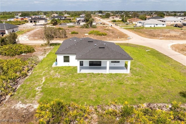 bird's eye view featuring a residential view