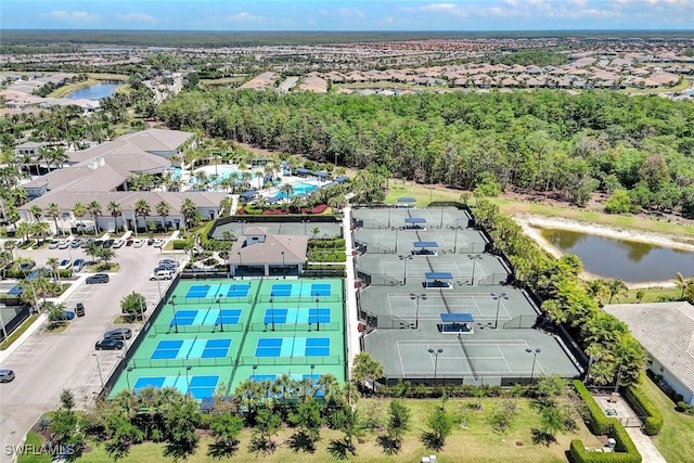 28616 Wharton Dr, Bonita Springs, FL 34135 - aerial view of residential area with a large body of water