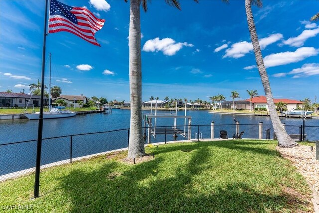 1255 Eider Ct, Punta Gorda, FL 33950 - water view featuring nearby suburban area and a dock