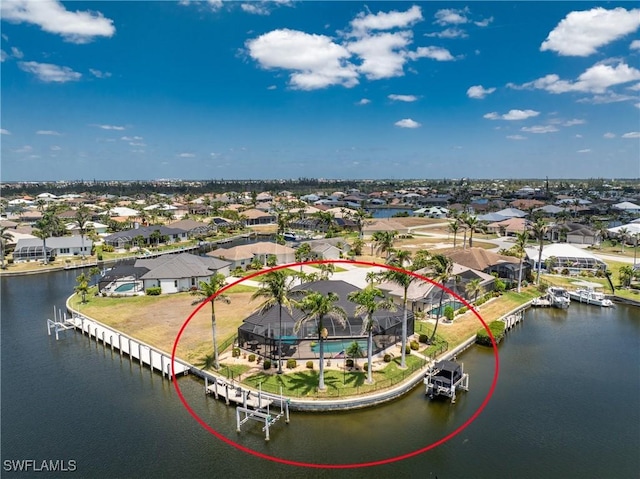 1255 Eider Ct, Punta Gorda, FL 33950 - aerial view of residential area with a nearby body of water