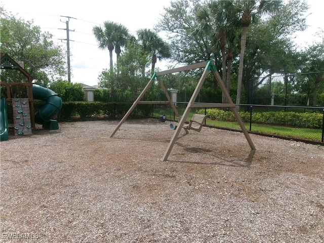 community playground featuring fence
