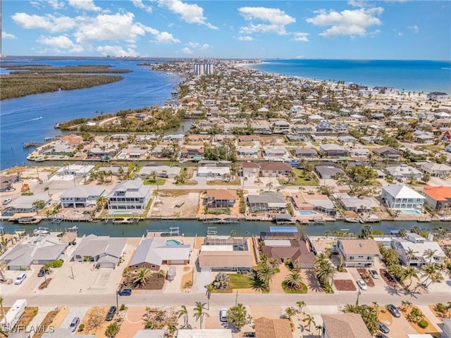 420 Donora Blvd, Fort Myers Beach, FL 33931 - aerial view of residential area featuring a nearby body of water