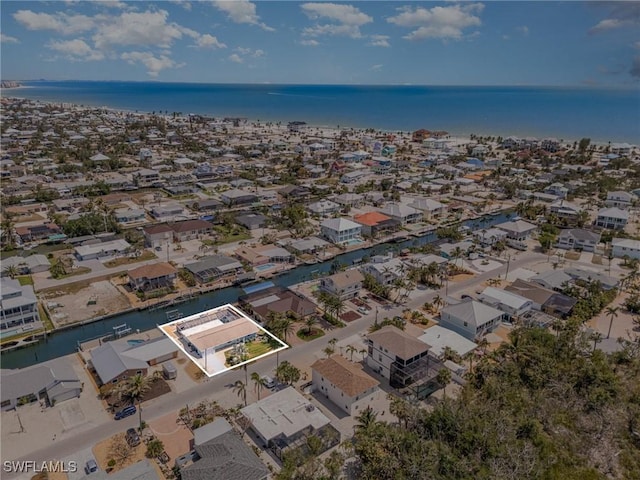420 Donora Blvd, Fort Myers Beach, FL 33931 - aerial view of property's location featuring a nearby body of water and nearby suburban area