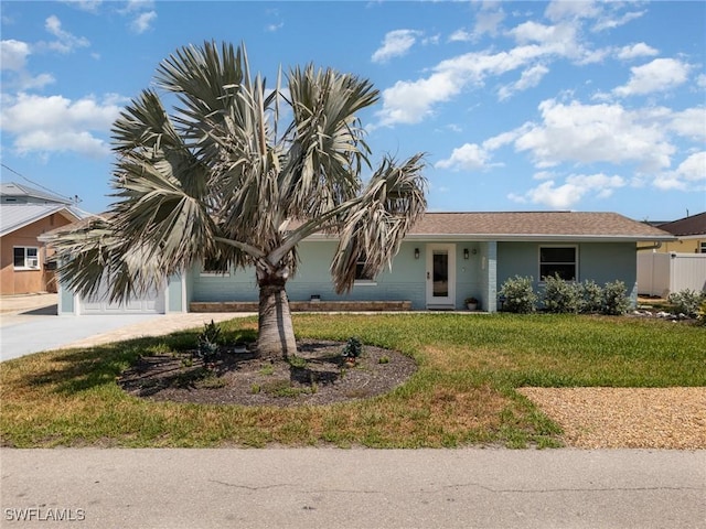 420 Donora Blvd, Fort Myers Beach, FL 33931 - view of front of property featuring driveway and a front lawn