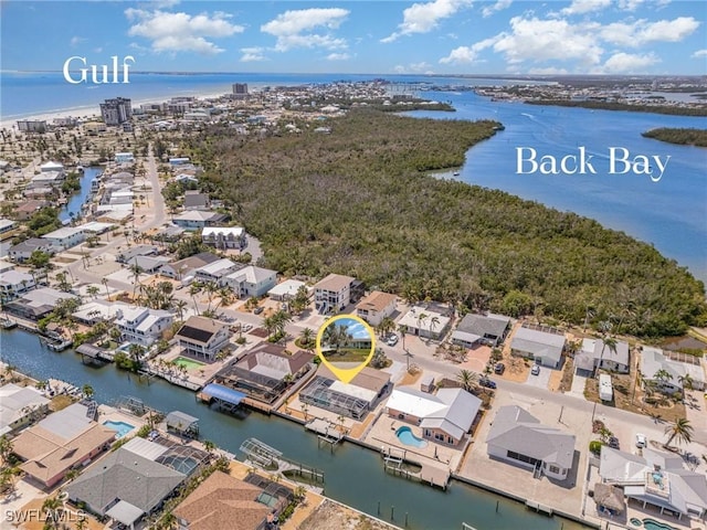 420 Donora Blvd, Fort Myers Beach, FL 33931 - aerial perspective of suburban area with a nearby body of water