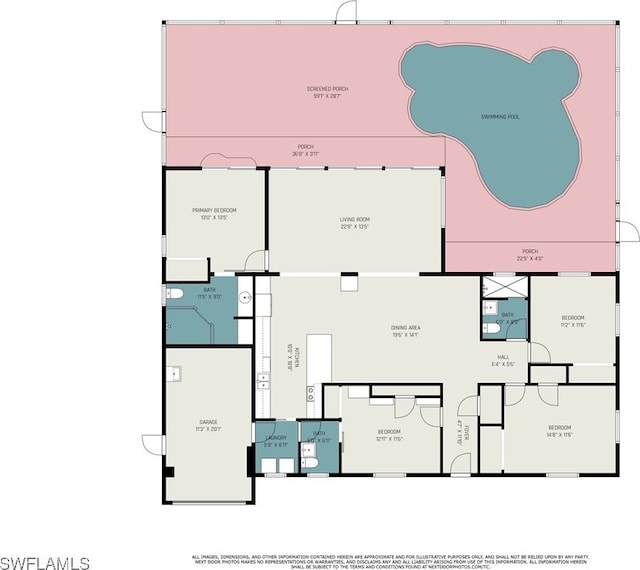 420 Donora Blvd, Fort Myers Beach, FL 33931 - floor plan / room layout