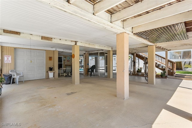 exterior space featuring stairs