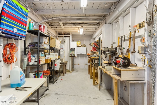view of storage room