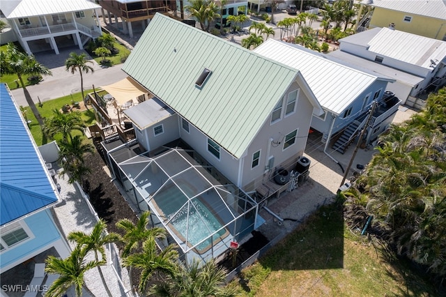 aerial view featuring a residential view