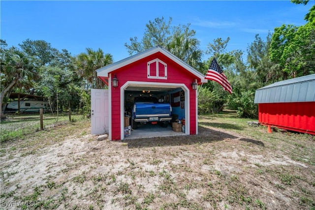 18511 Slater Rd, North Fort Myers, FL 33917 - view of detached garage
