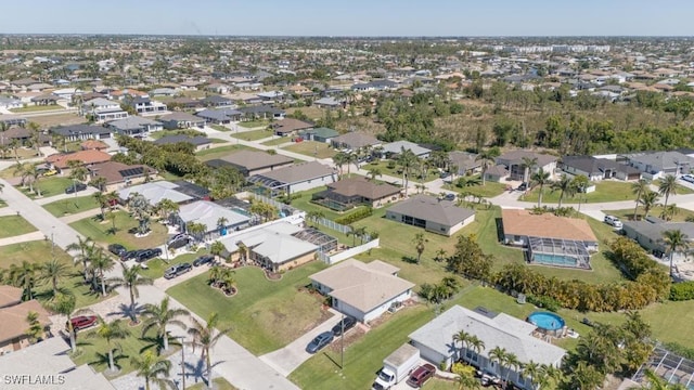 2847 SW 26th Pl, Cape Coral, FL 33914 - bird's eye view featuring a residential view