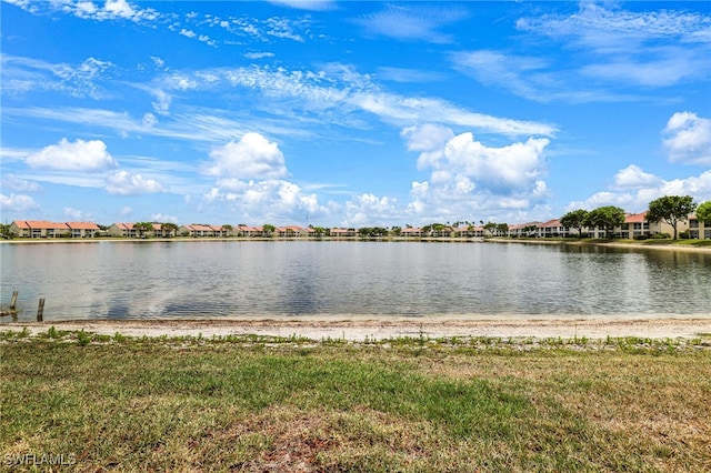 water view featuring nearby suburban area