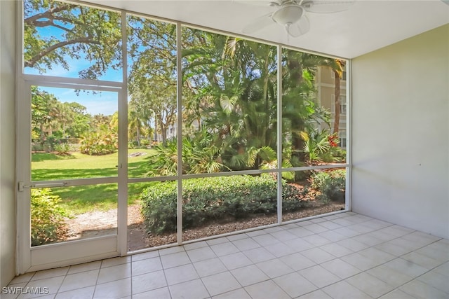 512 Sugar Pine Ln Unit 512, Naples, FL 34108 - unfurnished sunroom with ceiling fan