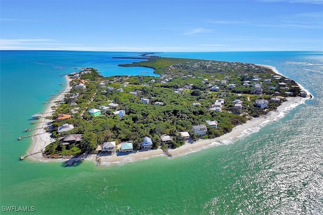 bird's eye view of expansive beach