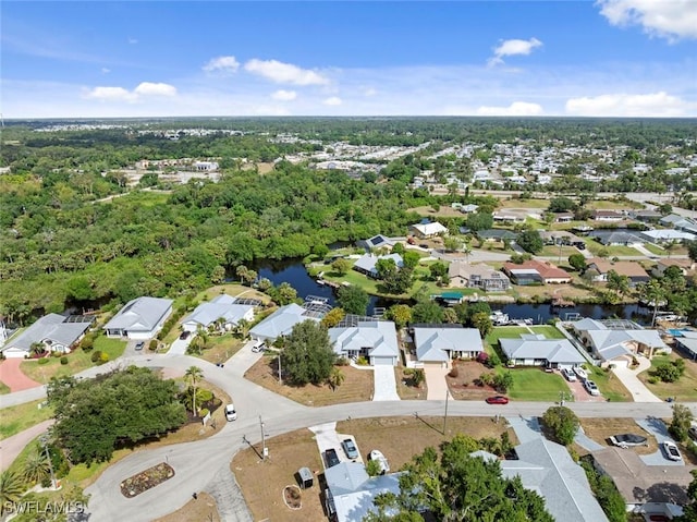 15461 River Cove Ct, North Fort Myers, FL 33917 - aerial view with a water view and a residential view