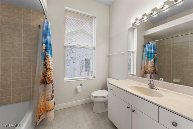 15461 River Cove Ct, North Fort Myers, FL 33917 - full bath featuring toilet, tile patterned flooring, a healthy amount of sunlight, and vanity