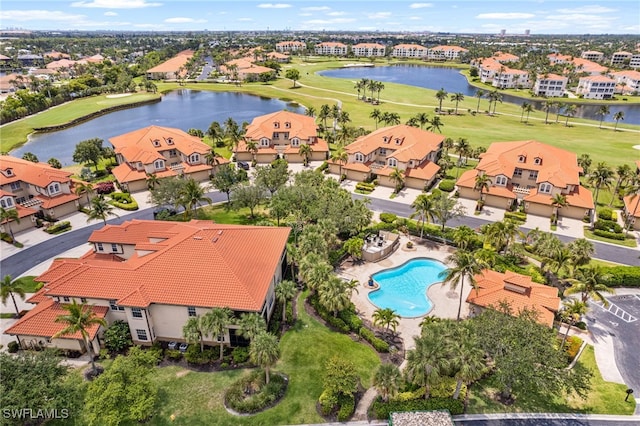 11239 Bienvenida Ct Unit 11C, Fort Myers, FL 33908 - aerial view of residential area with a large body of water, a local golf course, and a pool
