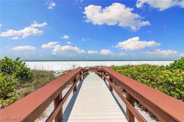 100 N Collier Blvd Unit 507, Marco Island, FL 34145 - dock with view of water and beach