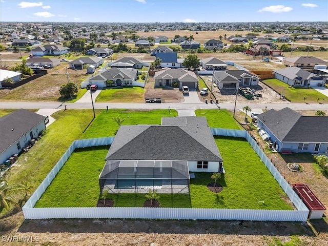 birds eye view of property featuring a residential view