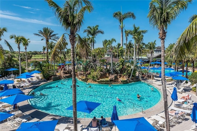 view of community pool