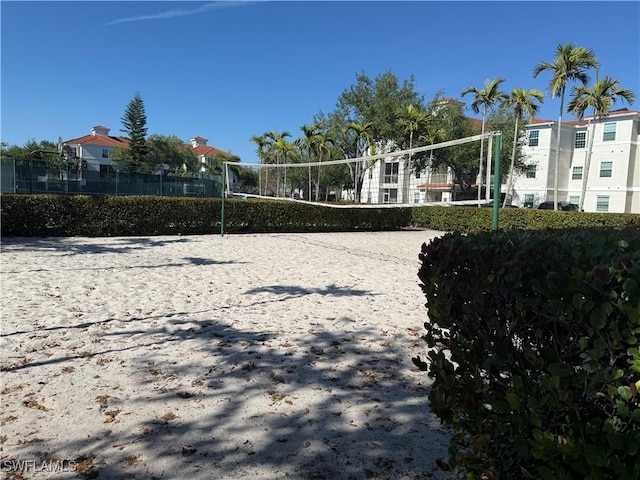 view of property's community with volleyball court