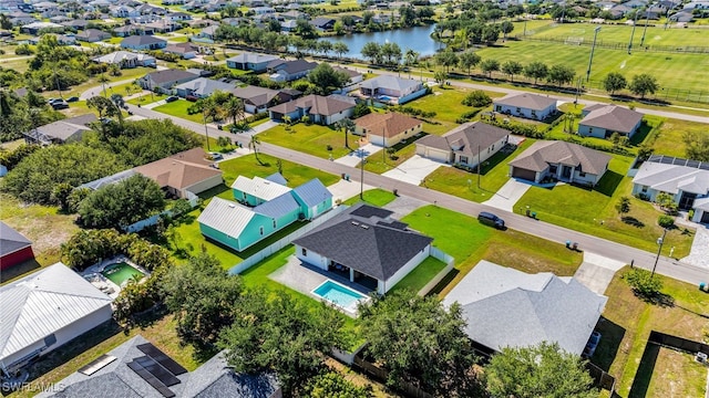 drone / aerial view featuring a residential view