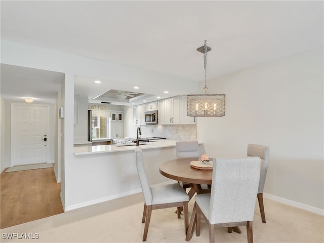 13111 Cross Creek Blvd Unit 208, Fort Myers, FL 33912 - dining space featuring recessed lighting, baseboards, and a ceiling fan