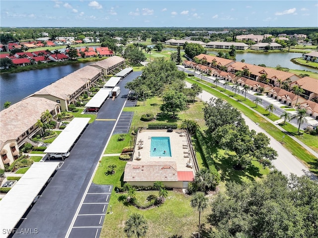 13111 Cross Creek Blvd Unit 208, Fort Myers, FL 33912 - aerial perspective of suburban area with a nearby body of water and a pool