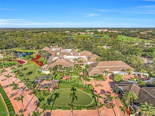 26271 Devonshire Ct Unit 202, Bonita Springs, FL 34134 - aerial perspective of suburban area featuring a golf club and a nearby body of water