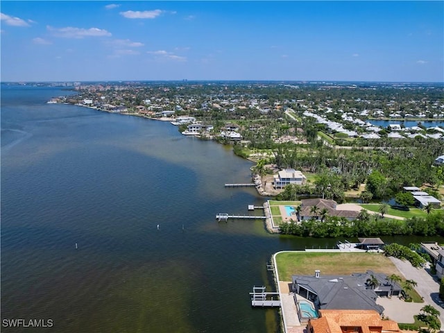 15411 Catalpa Cove Ln, Fort Myers, FL 33908 - birds eye view of property featuring a water view